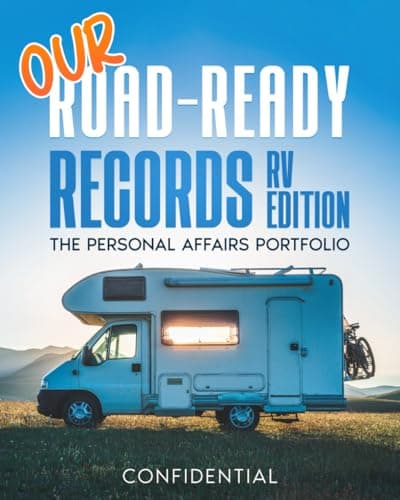 Our Road Ready Records: RV and Camping Edition | Couples Travel | Planner | Log Book | Personal Affairs Portfolio