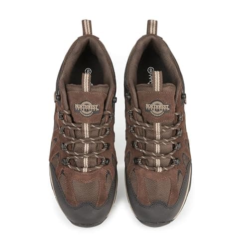 Northwest Territory Steen Men's Waterproof Walking Shoes, Brown, Size 8 — view 6