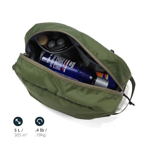 Travel Toiletry Bag 5L, Compact Wash Bag with Waterproof TPU Wet/Dry Compartment — view 2