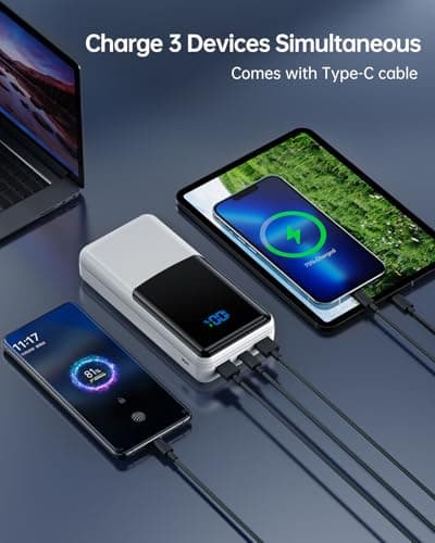 Coblob Power Bank 27000mah, Powerbank Fast Charging with Usb C — view 4
