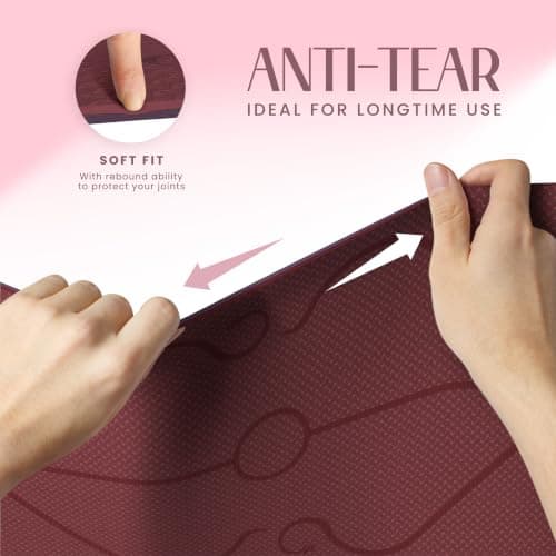 Yogii Non-Slip 6mm TPE Yoga Mat with Alignment Guides — view 6