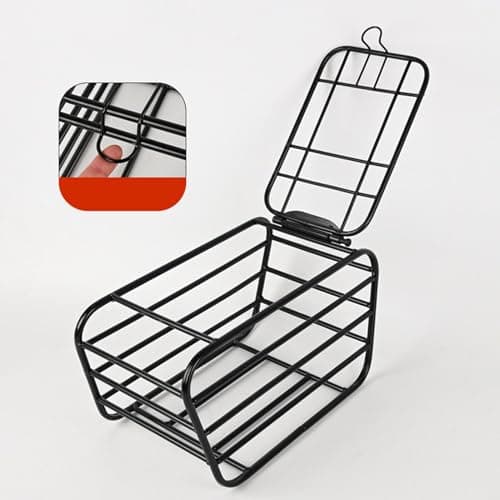 Rear Bike Basket - Large Bicycle Rear Basket With Lid And Inner Box — view 6