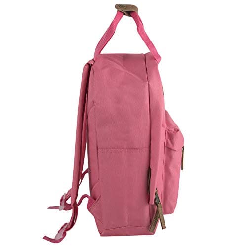 MADISON & DAKOTA Canvas Mini Backpack for Everyday & Day Pack Rucksack in Solid Color Blocks, Black, S, Rucksack Backpacks — view 4