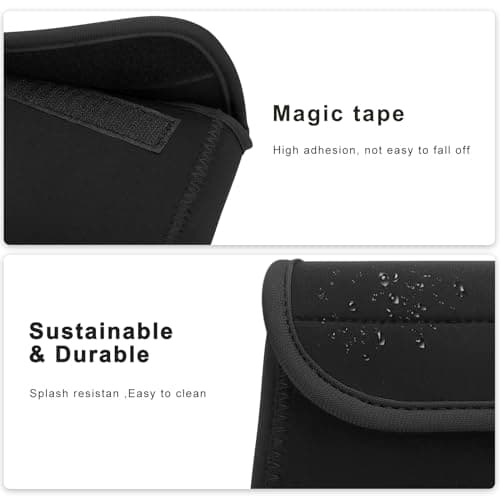 DOB SECHS Travel Cable Organiser Bag, Storage Pouch Bag for Electronic Accessories, Gadget Bag for Cables, Power Bank, Mouse, Charger, Hard Disk, Essentials for Men Women (Black) — view 4