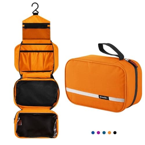 homchen Hanging Travel Toiletry Bag, Waterproof Folding Portable Cosmetic Wash Bag for Men and Women