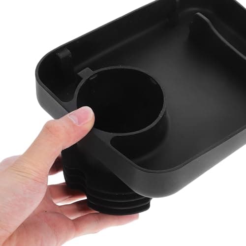 MOBUTOFU Car Seat Tray Organizer for Travel and Car Rides Black — view 4