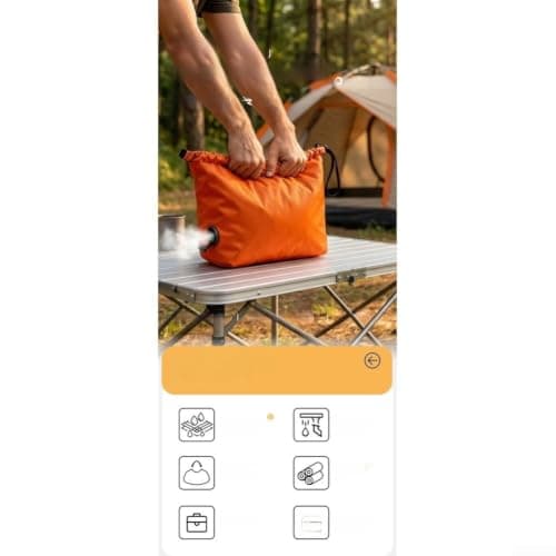 Large Compression Packing Cubes with Vacuum Seal Tech - Waterproof 70D Travel Organiser for Suitcase & Backpack - Space Saver Bag Black(Hermès Orange M(34 * 51CM) — view 6