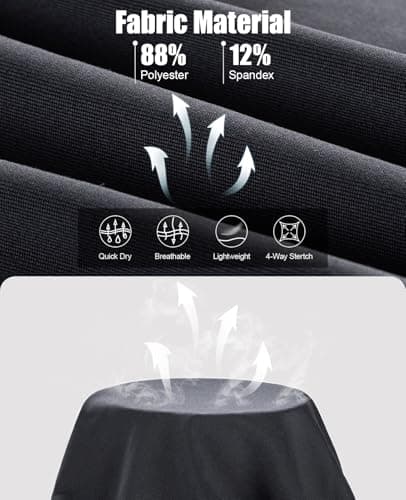 Niksa Compression Shorts Men,2 Packs Anti Chafing Underwear Base Layer Shorts Quick-Drying Fabric Undershorts for Cycling Gym Running Sports Workout — view 5