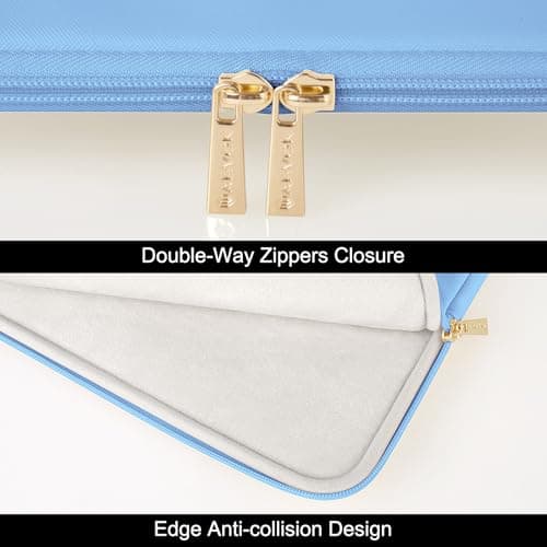 ARVOK 13 13.3 inch Laptop Sleeve Case,Waterproof Laptop Notebook Cover for MacBook Air MacBook Pro 13 14 inch, Computer Carrying Bag for HP ThinkPad Dell Lenovo Asus Acer MSI, Blue — view 6