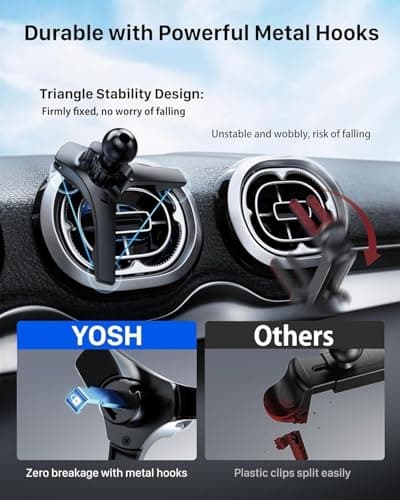 YOSH Audi A1 Phone Holder for Audi A1/A3, Mercedes, Mini Cooper 2013‑2024 — view 6