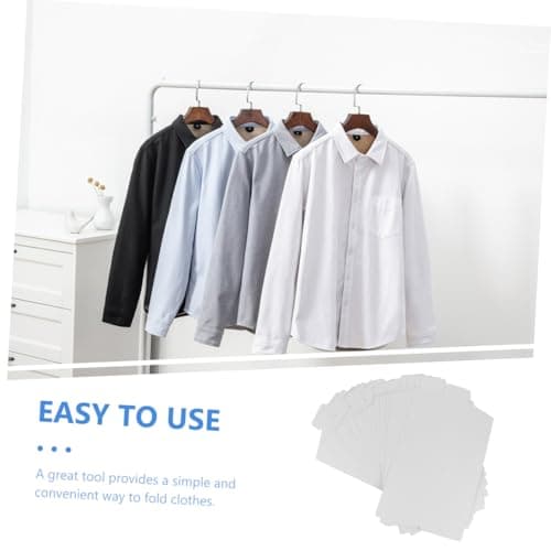 Paper Shirt Folding Boards 20 Pcs for Collared Shirts and Suitcases — view 3