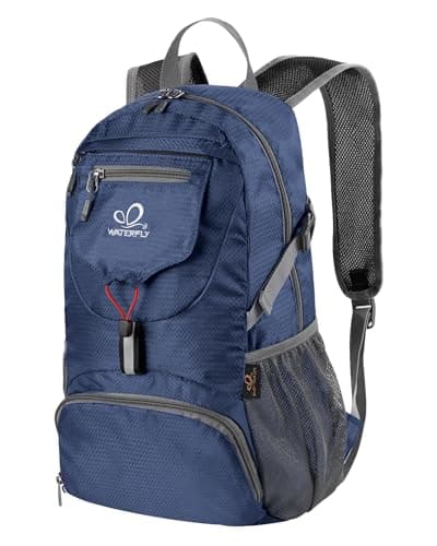 Waterfly Ultra Lightweight Foldable Backpack: 20L Packable Rucksack