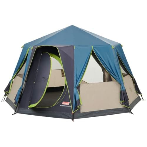 Coleman Tent Octagon 8 | For Camping & Festival, with Standing Room, Waterproof | 8 Person, Orange — view 2