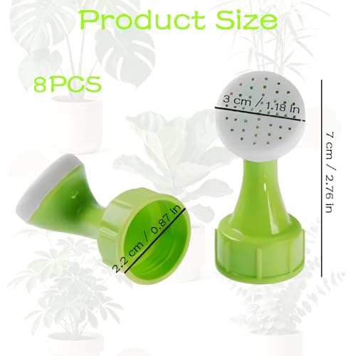 8 Pack Watering Tops for Plastic Bottles Mini Hand Bottle Top Waterers Portable Watering Sprinkler HeadsSeedling Watering and Succulent Care, Leak-Proof DIY Garden Irrigation Tool — view 2