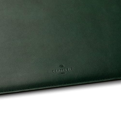 Comfyable Laptop Sleeve 14 Inch Precisely Compatible with MacBook Pro 14-inch M5 2026 A3426 A3427 M4 M3 M2 M1 Pro/Max 2025-2021, Faux Leather Cover Case, 14 in, Sequoia Green — view 4