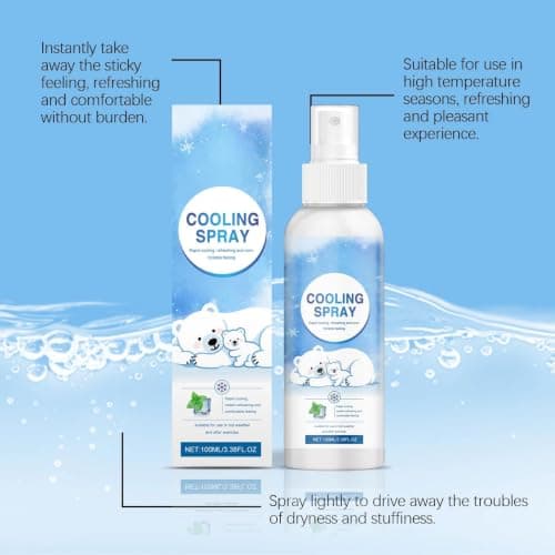 Instant Cooling Mist Spray for Face and Body, Hydrating & Refreshing — view 4