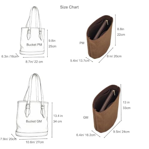 Purse Organizer for lv Bucket Pm/Gm,lv Bucket Bag Organizer Insert — view 6