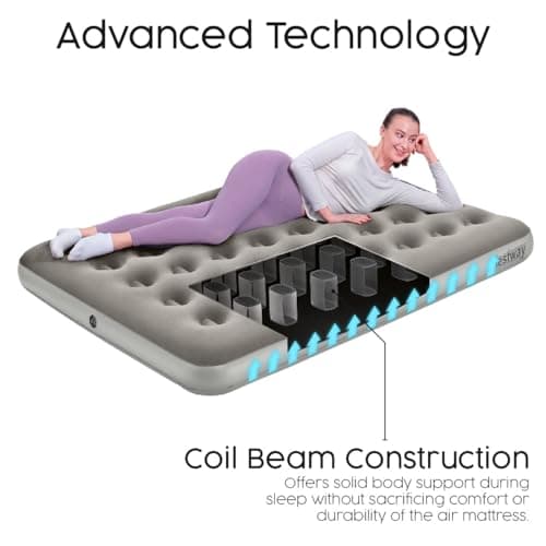 Bestway Premium Camping Double Airbed with Cordless Battery Pump — view 5