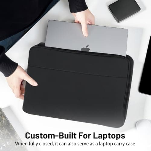 Laptop Sun Shade Cover Sleeve Bag 2in1 Foldable Laptop Hood Privacy Shield — view 3