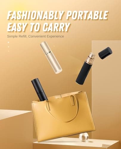ASADAYS Perfume Atomiser Refillable - 10ml Portable Travel Spray Bottle, Leak Proof Mini Size Perfume Atomizer Bottom Filling, Cologne Dispenser with Men and Women (CA 10ml, Lavender Estate Purple) — view 4