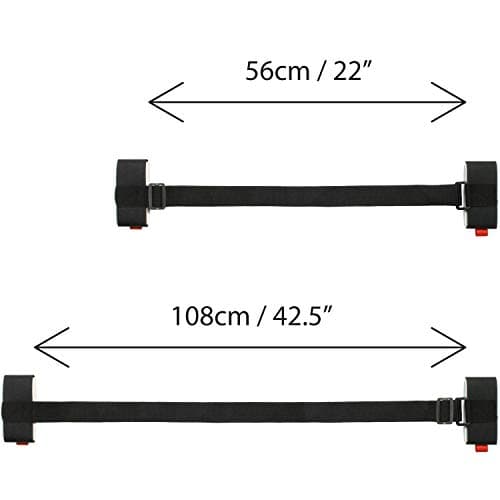 CampTeck U6893 - Adjustable Ski Carrier Strap Over Shoulder Holder for Skis and Poles - Cushioned Foam and Hook & Loop Fasteners, Easy Carrying, Transporting, Travel and Storage - Black — view 4