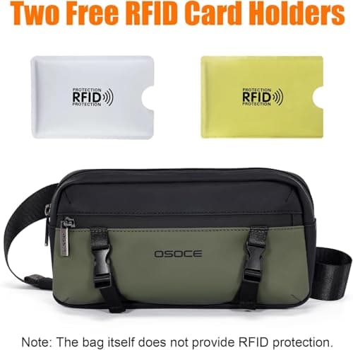 OSOCE Bum Bag for Men, Water-Resistant Waist Bag Crossbody Chest Bag — view 3