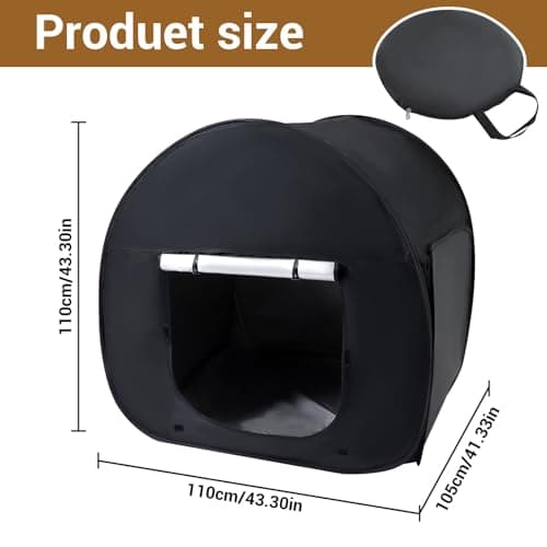 Takezuaa Sensory Tent Pop up Black Out Tents Calms Corner for Anxiety Children,Kids Pop up Tent Indoors to Play and Relax,Sensory Toys Helps With Autism,SPD,Anxiety & Improve Focus,110cm — view 4