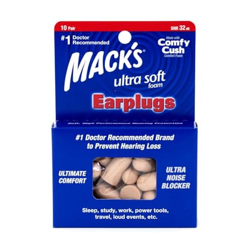 Mack's Ultra Soft Foam Earplugs 10 Pairs