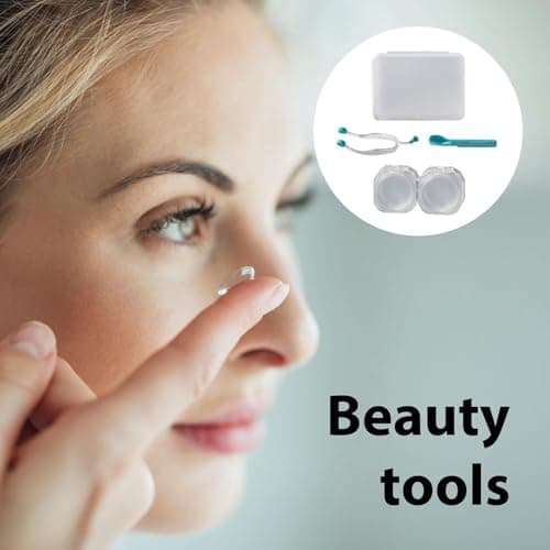 Contact Lens Remover Tool - Silicone Inserter and Removal Kit | Soft Contact Lenses Applicator with Uses for Long Nails, Travel, Hygiene, Daily Wear & Portable Eye Care Maintenance — view 2