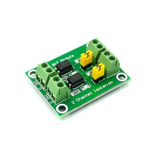 Hailege 2pcs PC817 2 Channel Optocoupler Isolation Module 817 Voltage Isolation Voltage Converter Module 3.6-30V Photoelectric Isolated Module(2/4/8 Channel Optional) — view 2