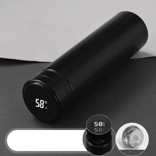 Smart Water Bottle with LED Temperature Display, Thermostat Double Wall Vacuum Insulated Waterbottle, Leak Proof, for School Travel & Outdoor — view 4