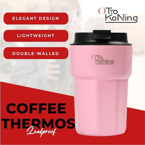 OTTO KONING Travel Mug 350ml (12oz) - Leakproof Insulated Coffee Cup — view 3