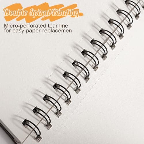 Sketch Book for Kids, 8.5 × 11 Inch Spiral Drawing Pad for Beginners — view 4