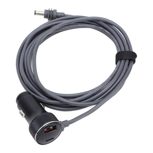 12V DC Power Cable, Rubber Car Charger for Satellite Antenna, 2m — view 5
