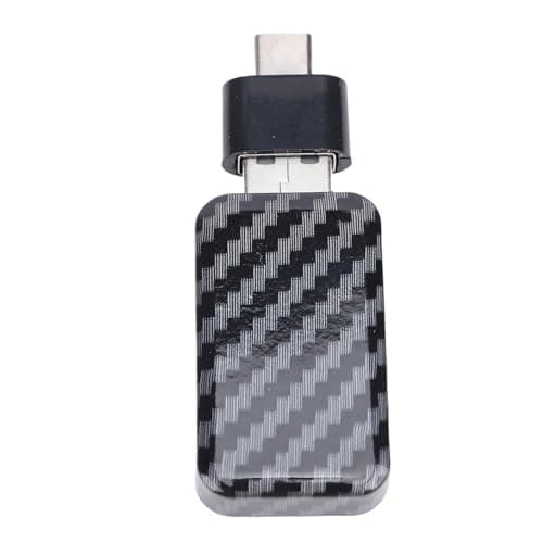 Tbest Wireless Car Adapter Bluetooth WiFi Plug and Play with Type C Support for Carplay Auto Carbon Fiber Pattern Compact Portable Cars Trucks SUVs — view 2
