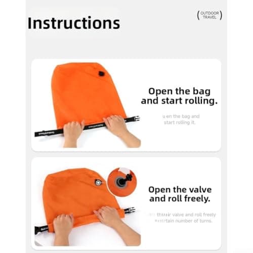 Roll Top Compression Packing Cubes,for Travel, 70D Nylon — view 2