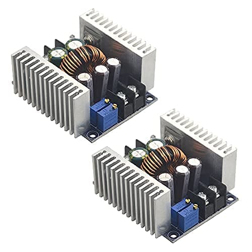 BGTXINGI 2Pcs 20A 300W High-Power Buck Converter Adjustable Constant Voltage Constant Current Power Module Charging LED Drive with Short Circuit Protection DC 6-40V to DC 1.2-36V