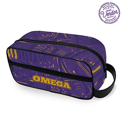 BBGreek Omega Psi Phi Fraternity Paraphernalia - Toiletry Travel Bag Organizer - Collection - Official Vendor, dopp-kit-abstract, Soft-Case — view 2