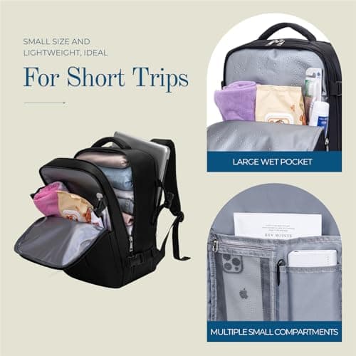 Lossga Ryanair Cabin Bags 40x30x20,Cabin Bag Travel Backpack 40x30x20 — view 4
