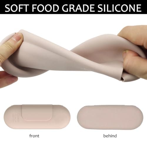 WSXQAZ Silicone Makeup Brush Holder, Travel Cosmetic Bag Magnetic Closure — view 3