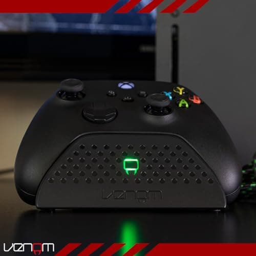 Venom Charging Dock with Rechargeable Battery Pack - Black (Xbox Series X & S/Xbox One) — view 6