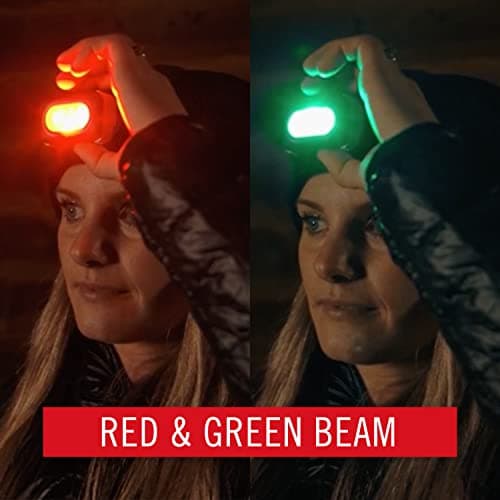 WIAONE Coast RL20R 1000 Lumen Tri-Color LED Rerchargeable Headlamp with Flood and Spot Beams, Variable Light Control, Fixed Focus, Ultra-Strap, Red/Green Modes — view 6