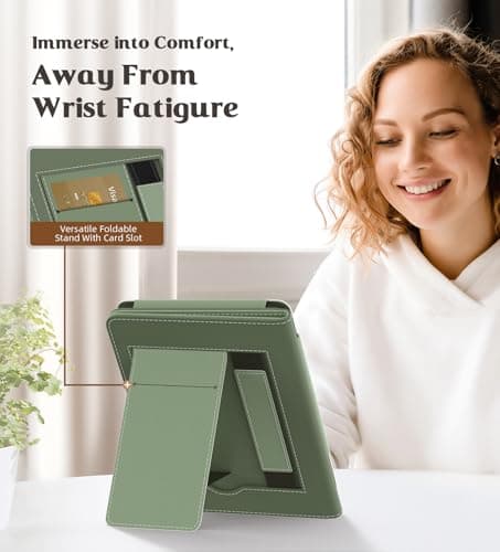 MoKo Case for 6" Kindle (11th Generation,2024/2022), Celadon — view 3
