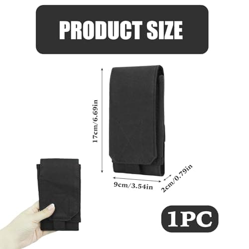 Tactical MOLLE Phone Pouch, Belt Holster Fits 4.7-6.7 Inch Smartphones — view 2