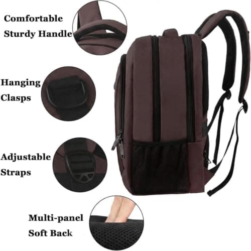 MATEIN Travel Laptop Backpack 15.6 Inch, Work Bag Lightweight Laptop Bag — view 4