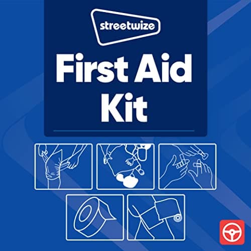Streetwize - Emergency Travel First Aid Kit - UKCA, EC-Approved, Supplied in Red Storage Bag for Home, Workplace, Office, Car, Caravan and Motorhomes (FAK4) — view 2