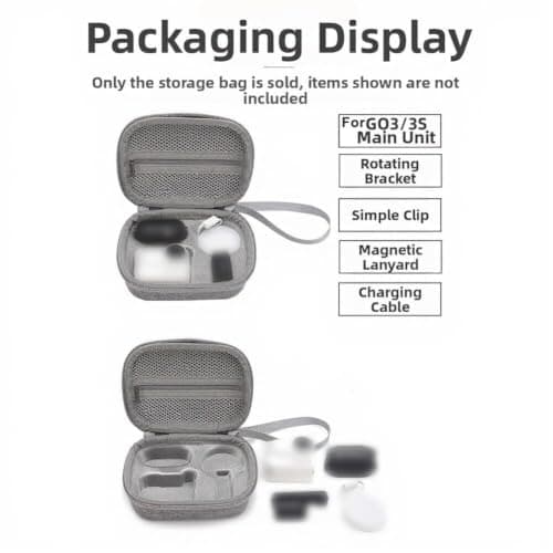 Protective Hard Case GO 3 & 3S, for Compact Gray Carry Box Camera Gear — view 3