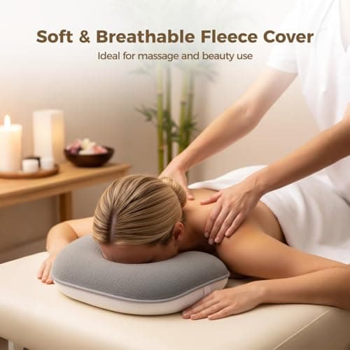 6Pcs U-Shaped Face Cradle Cover, Microfiber Salon Soft Esthetician Massage Headrest Towels Set, Facial Cradle Pillow Cover for Massage Beds & Chairs, Beauty Salon Spa, 13.8 x 11 in — view 3