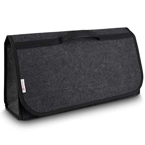 Vinsani Car Boot Organiser Bag Anti Slip Foldable for Boot Storage Case Tool Bag Carpet Solution Interior Declutter Tidy Bag Organisers Tools - Suitable for All Vehicles - Grey Large — view 6