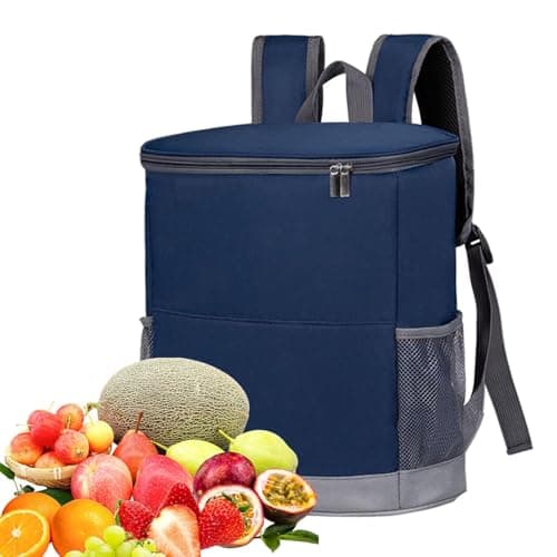 insulated - Portable Insulated Bag, Temperature Retention Storage, Spill Proof Design, Lightweight Practical Outdoor Carrier, Multiple Pockets | Camping Road Trip School Work Adventure Fun — view 6